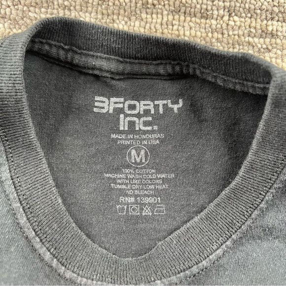 3Forty Nipsey Hustle Black Short Sleeves T-Shirt Graphic Legendary R.I.P Size M - Picture 5 of 8